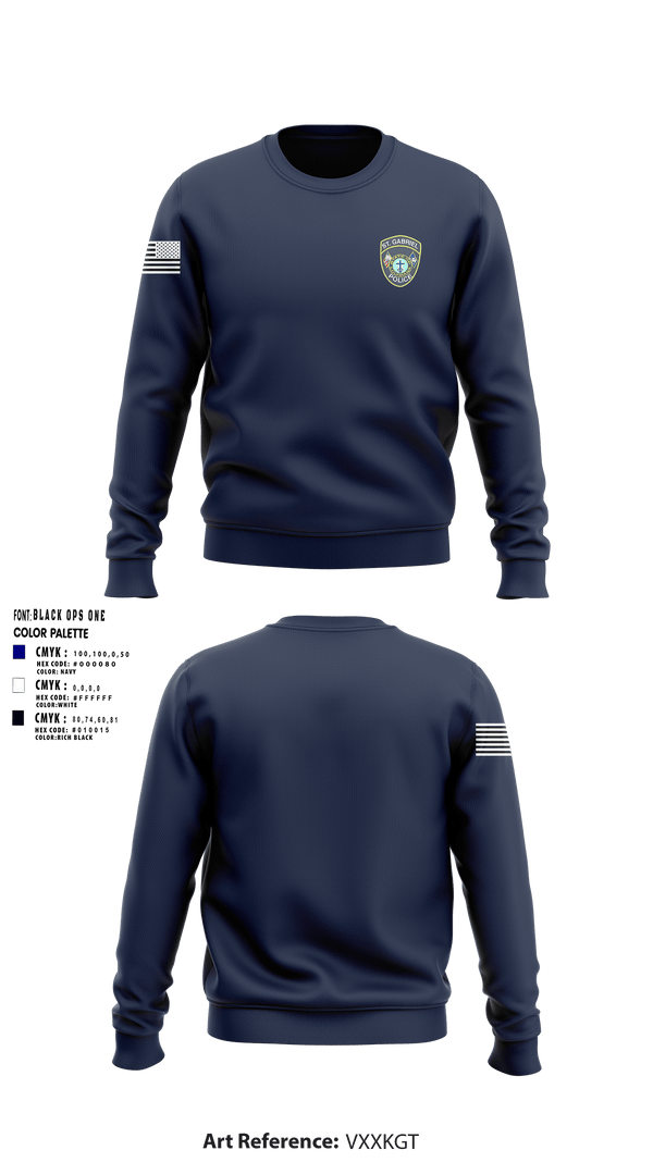 Crew Neck Sweatshirt, SGPD, Police, Teamtime, Team time, sublimation, custom sports apparel, team uniforms, spirit wear, spiritwear, sports uniforms, custom shirts, team store, custom team store, fundraiser sports, apparel fundraiser