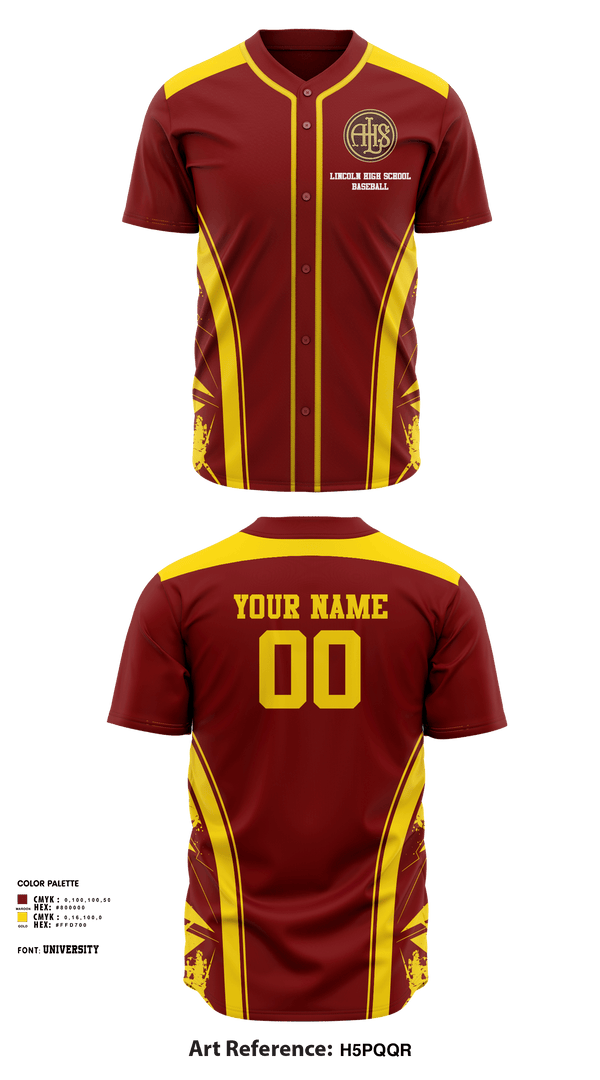 Full Button Baseball Jersey, Lincoln High School Baseball, Baseball, Teamtime, Team time, sublimation, custom sports apparel, team uniforms, spirit wear, spiritwear, sports uniforms, custom shirts, team store, custom team store, fundraiser sports, apparel fundraiser