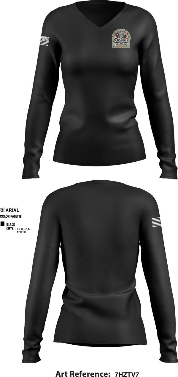 Women's Long Sleeve Vneck Shirt, , Army, Teamtime, Team time, sublimation, custom sports apparel, team uniforms, spirit wear, spiritwear, sports uniforms, custom shirts, team store, custom team store, fundraiser sports, apparel fundraiser