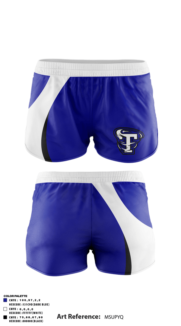 Track Shorts, Trona Joint Unified High School, Spirit Store, Teamtime, Team time, sublimation, custom sports apparel, team uniforms, spirit wear, spiritwear, sports uniforms, custom shirts, team store, custom team store, fundraiser sports, apparel fundraiser
