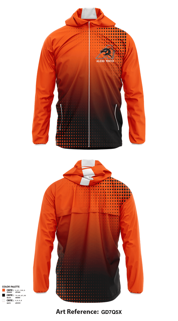 Windbreaker, Aledo Youth Football And Cheer Association, Football, Teamtime, Team time, sublimation, custom sports apparel, team uniforms, spirit wear, spiritwear, sports uniforms, custom shirts, team store, custom team store, fundraiser sports, apparel fundraiser