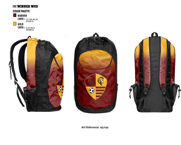 Gear Bag, Shadow Ridge High School Soccer, Men's Soccer, Teamtime, Team time, sublimation, custom sports apparel, team uniforms, spirit wear, spiritwear, sports uniforms, custom shirts, team store, custom team store, fundraiser sports, apparel fundraiser