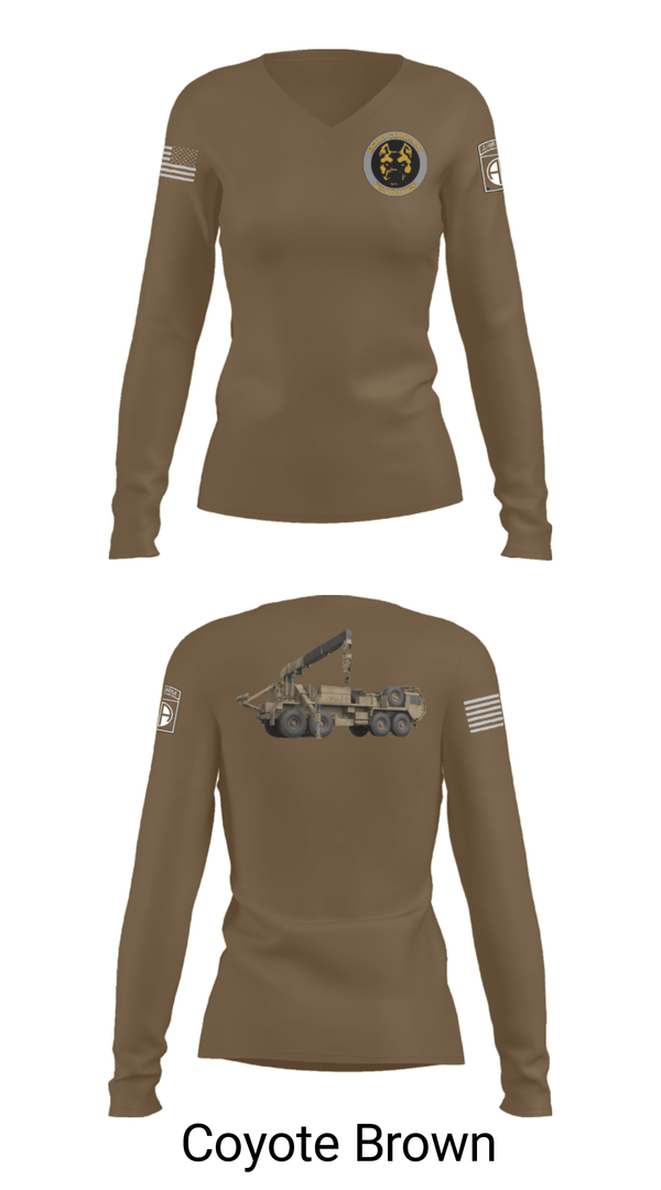 Women's Long Sleeve Vneck Shirt, , Army, Teamtime, Team time, sublimation, custom sports apparel, team uniforms, spirit wear, spiritwear, sports uniforms, custom shirts, team store, custom team store, fundraiser sports, apparel fundraiser