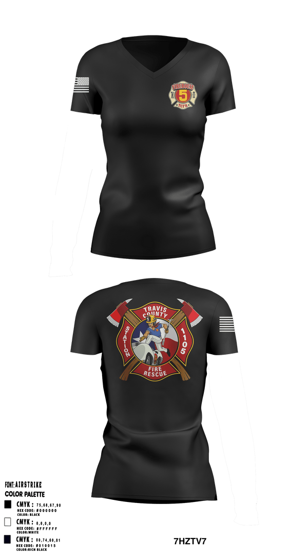 Women's Short Sleeve Vneck Shirt, , Fire Department, Teamtime, Team time, sublimation, custom sports apparel, team uniforms, spirit wear, spiritwear, sports uniforms, custom shirts, team store, custom team store, fundraiser sports, apparel fundraiser