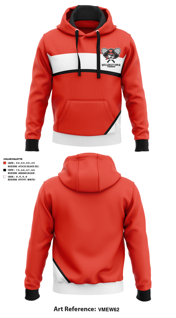 Hoodie, Wellesley High School Girls Tennis, Tennis, Teamtime, Team time, sublimation, custom sports apparel, team uniforms, spirit wear, spiritwear, sports uniforms, custom shirts, team store, custom team store, fundraiser sports, apparel fundraiser