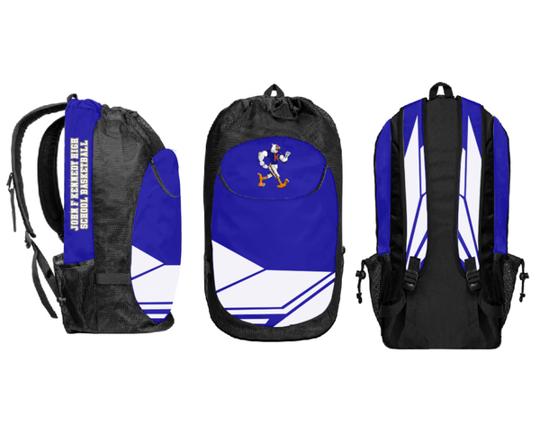 Gear Bag, John F Kennedy High School Basketball, Men's Basketball, Teamtime, Team time, sublimation, custom sports apparel, team uniforms, spirit wear, spiritwear, sports uniforms, custom shirts, team store, custom team store, fundraiser sports, apparel fundraiser