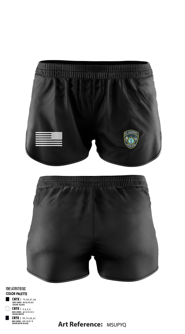 Women's Shorts, SGPD, Police, Teamtime, Team time, sublimation, custom sports apparel, team uniforms, spirit wear, spiritwear, sports uniforms, custom shirts, team store, custom team store, fundraiser sports, apparel fundraiser