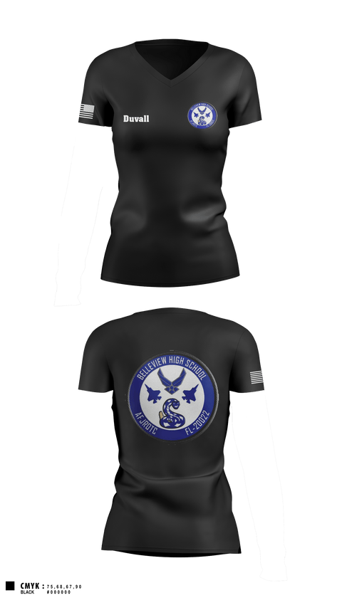 Women's Short Sleeve Vneck Shirt, Foxtrot, Air Force, Teamtime, Team time, sublimation, custom sports apparel, team uniforms, spirit wear, spiritwear, sports uniforms, custom shirts, team store, custom team store, fundraiser sports, apparel fundraiser