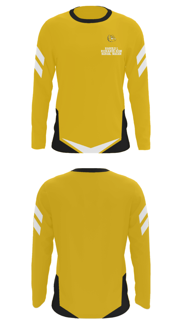 Long Sleeve Performance Shirt, Harold L Richards High School Soccer, Men's Soccer, Teamtime, Team time, sublimation, custom sports apparel, team uniforms, spirit wear, spiritwear, sports uniforms, custom shirts, team store, custom team store, fundraiser sports, apparel fundraiser