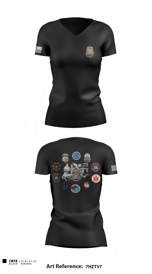 Women's Short Sleeve Vneck Shirt, Carnage Co 2-108IN, National Guard, Teamtime, Team time, sublimation, custom sports apparel, team uniforms, spirit wear, spiritwear, sports uniforms, custom shirts, team store, custom team store, fundraiser sports, apparel fundraiser