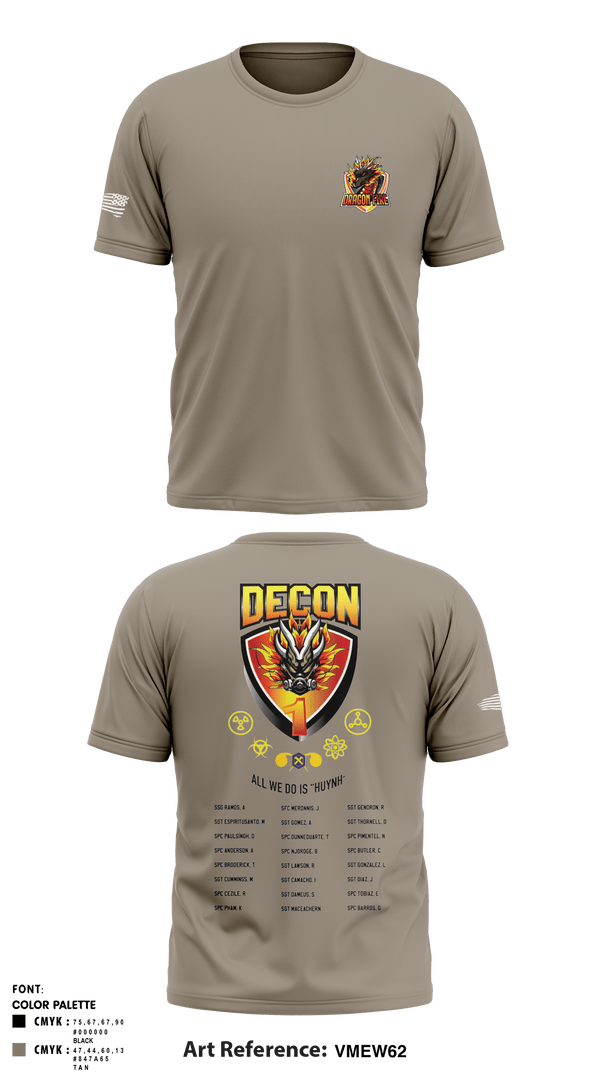 Short Sleeve Performance Shirt, 272 Chemical Company Decon 1, National Guard, Teamtime, Team time, sublimation, custom sports apparel, team uniforms, spirit wear, spiritwear, sports uniforms, custom shirts, team store, custom team store, fundraiser sports, apparel fundraiser