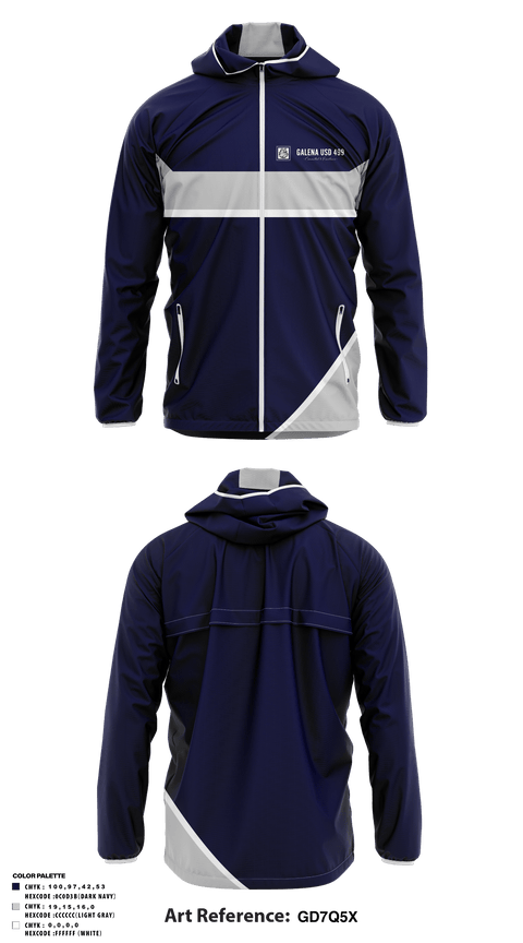 Windbreaker, Galena Middle School, Spirit Store, Teamtime, Team time, sublimation, custom sports apparel, team uniforms, spirit wear, spiritwear, sports uniforms, custom shirts, team store, custom team store, fundraiser sports, apparel fundraiser