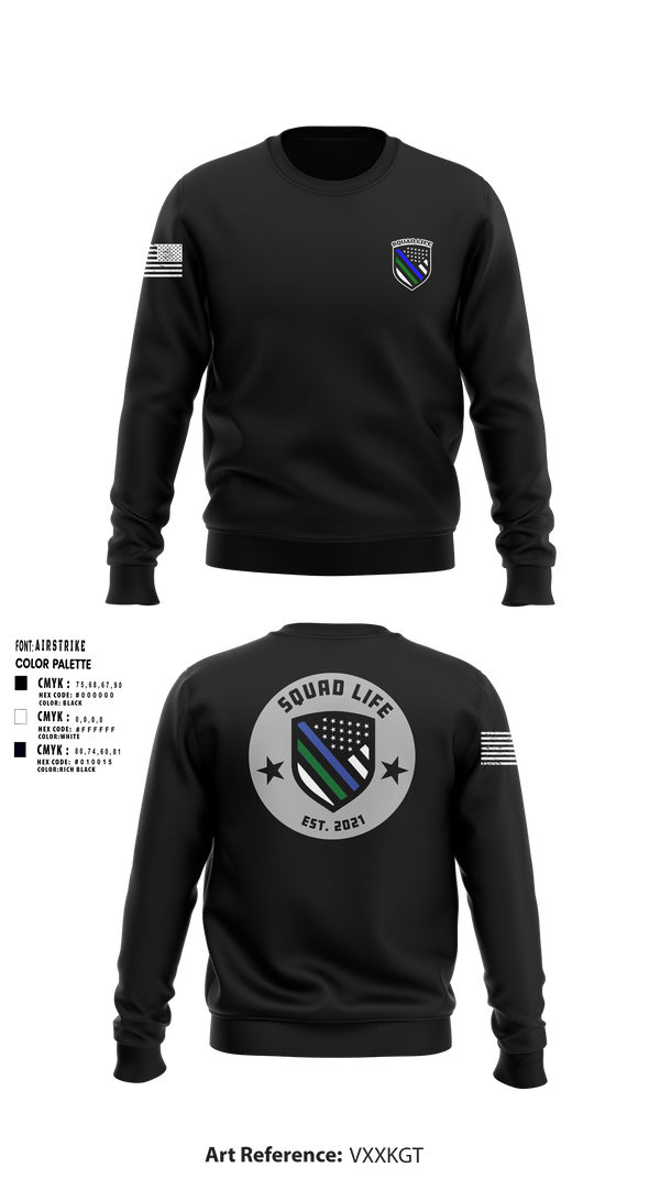 Crew Neck Sweatshirt, Squad life, Police, Teamtime, Team time, sublimation, custom sports apparel, team uniforms, spirit wear, spiritwear, sports uniforms, custom shirts, team store, custom team store, fundraiser sports, apparel fundraiser