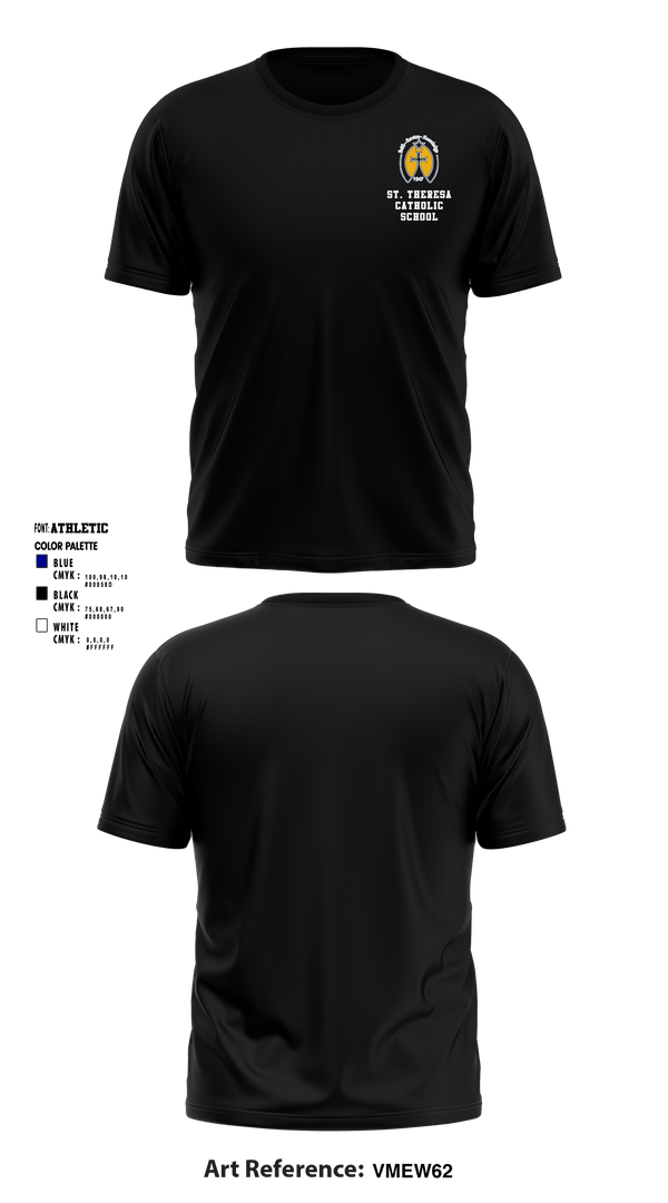 Short Sleeve Performance Shirt, St. Theresa Catholic School, Spirit Store, Teamtime, Team time, sublimation, custom sports apparel, team uniforms, spirit wear, spiritwear, sports uniforms, custom shirts, team store, custom team store, fundraiser sports, apparel fundraiser