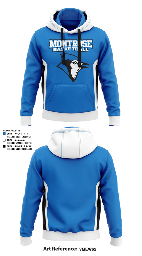 Hoodie, Montrose High School Basketball, Men's Basketball, Teamtime, Team time, sublimation, custom sports apparel, team uniforms, spirit wear, spiritwear, sports uniforms, custom shirts, team store, custom team store, fundraiser sports, apparel fundraiser