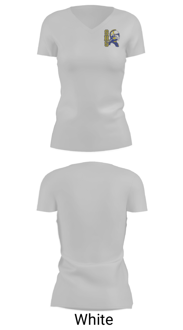 Women's Short Sleeve Vneck Shirt, Stafford High School Dance, Spirit Store, Teamtime, Team time, sublimation, custom sports apparel, team uniforms, spirit wear, spiritwear, sports uniforms, custom shirts, team store, custom team store, fundraiser sports, apparel fundraiser