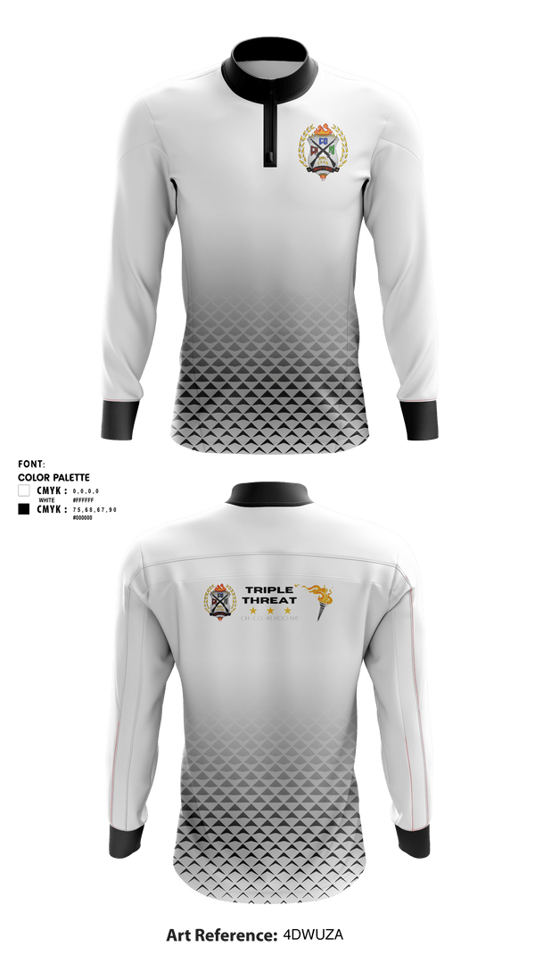 Quarter Zip Jacket, Triple Threat, Spirit Store, Teamtime, Team time, sublimation, custom sports apparel, team uniforms, spirit wear, spiritwear, sports uniforms, custom shirts, team store, custom team store, fundraiser sports, apparel fundraiser