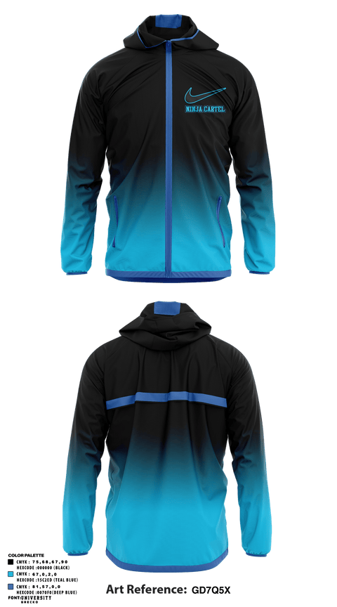 Windbreaker, Ninja Cartel, Tennis, Teamtime, Team time, sublimation, custom sports apparel, team uniforms, spirit wear, spiritwear, sports uniforms, custom shirts, team store, custom team store, fundraiser sports, apparel fundraiser