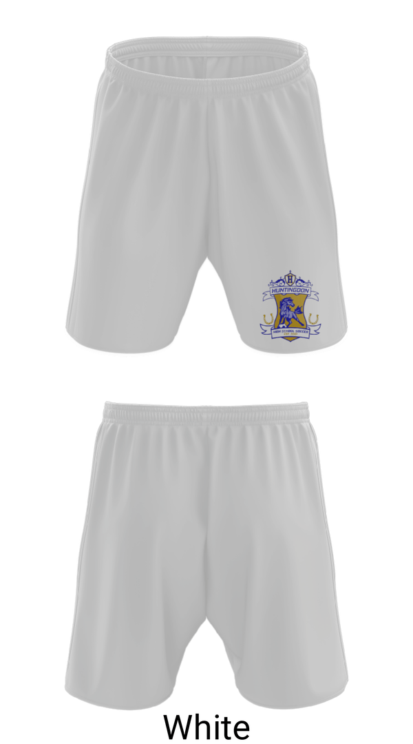Athletic Shorts With Pockets, Huntingdon High School Soccer, Men's Soccer, Teamtime, Team time, sublimation, custom sports apparel, team uniforms, spirit wear, spiritwear, sports uniforms, custom shirts, team store, custom team store, fundraiser sports, apparel fundraiser