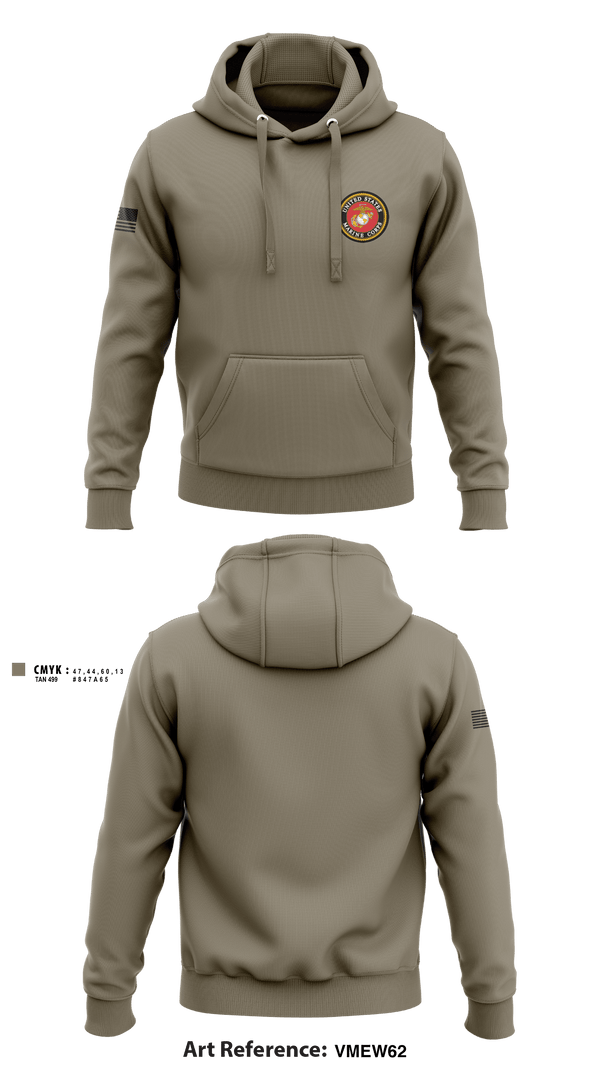 Hoodie, 3rd Battalion 6th Marines Kilo Company, Marines, Teamtime, Team time, sublimation, custom sports apparel, team uniforms, spirit wear, spiritwear, sports uniforms, custom shirts, team store, custom team store, fundraiser sports, apparel fundraiser