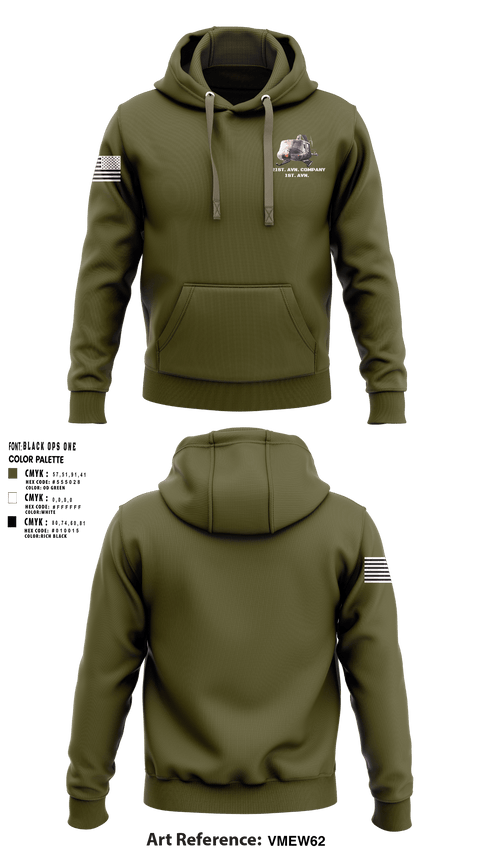 Hoodie, 121st. AVN. company 1st. AVN., , Teamtime, Team time, sublimation, custom sports apparel, team uniforms, spirit wear, spiritwear, sports uniforms, custom shirts, team store, custom team store, fundraiser sports, apparel fundraiser