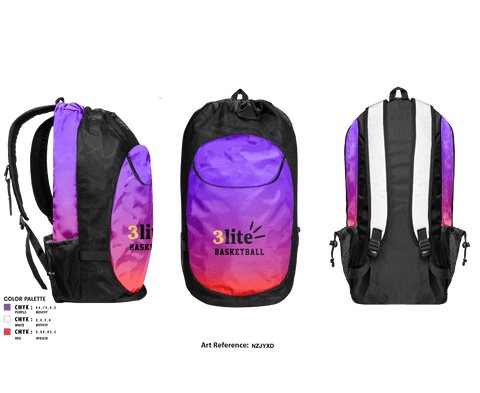 Gear Bag, Menace, Men's Basketball, Teamtime, Team time, sublimation, custom sports apparel, team uniforms, spirit wear, spiritwear, sports uniforms, custom shirts, team store, custom team store, fundraiser sports, apparel fundraiser