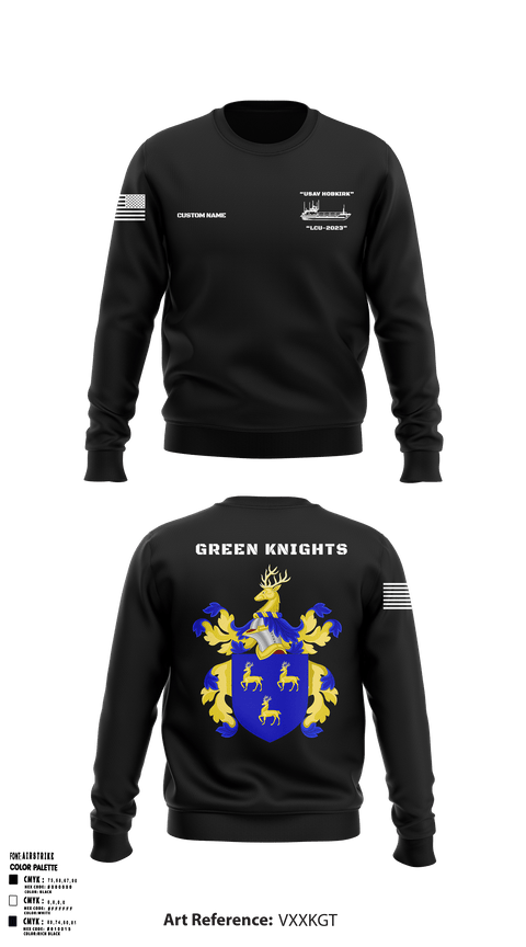 Crew Neck Sweatshirt, Hobkirk Green Knights, Army, Teamtime, Team time, sublimation, custom sports apparel, team uniforms, spirit wear, spiritwear, sports uniforms, custom shirts, team store, custom team store, fundraiser sports, apparel fundraiser