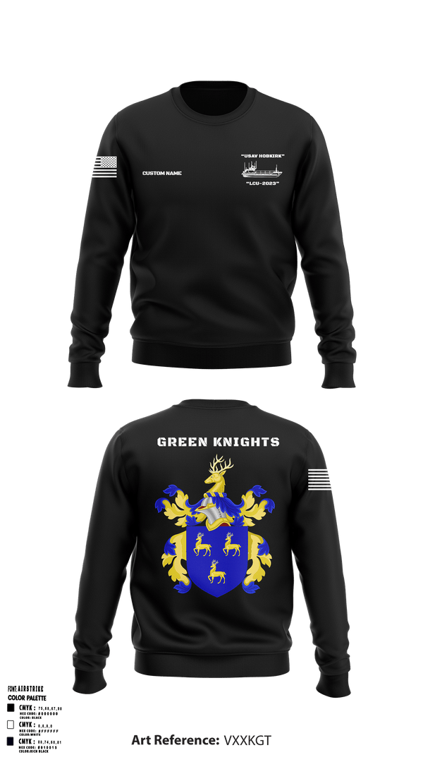 Crew Neck Sweatshirt, Hobkirk Green Knights, Army, Teamtime, Team time, sublimation, custom sports apparel, team uniforms, spirit wear, spiritwear, sports uniforms, custom shirts, team store, custom team store, fundraiser sports, apparel fundraiser
