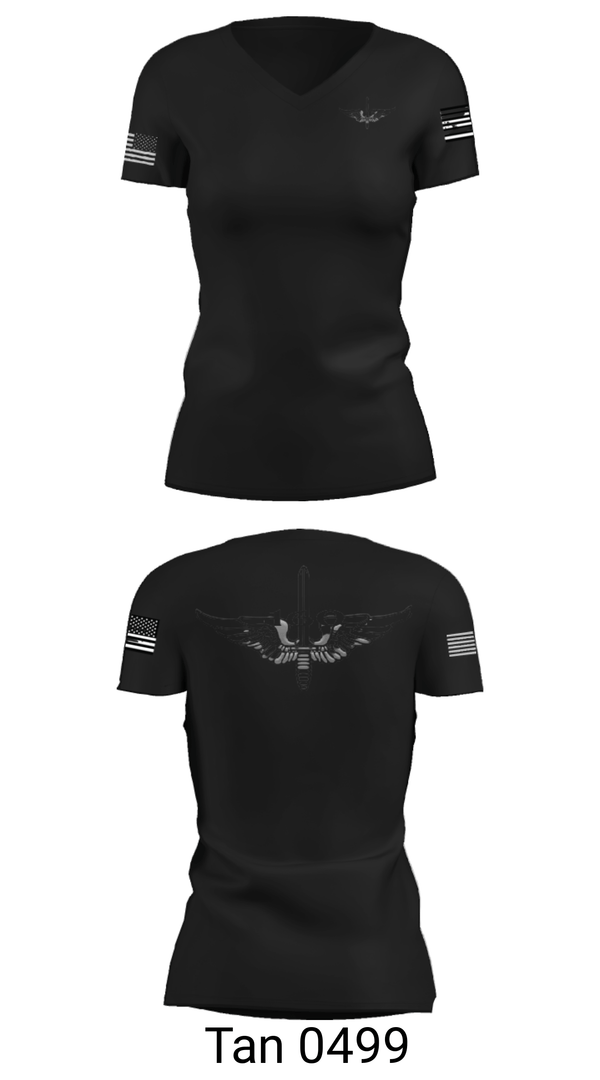 Women's Short Sleeve Vneck Shirt, , Army, Teamtime, Team time, sublimation, custom sports apparel, team uniforms, spirit wear, spiritwear, sports uniforms, custom shirts, team store, custom team store, fundraiser sports, apparel fundraiser