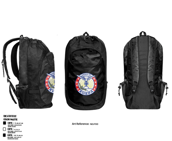 Gear Bag, AHEPA, , Teamtime, Team time, sublimation, custom sports apparel, team uniforms, spirit wear, spiritwear, sports uniforms, custom shirts, team store, custom team store, fundraiser sports, apparel fundraiser