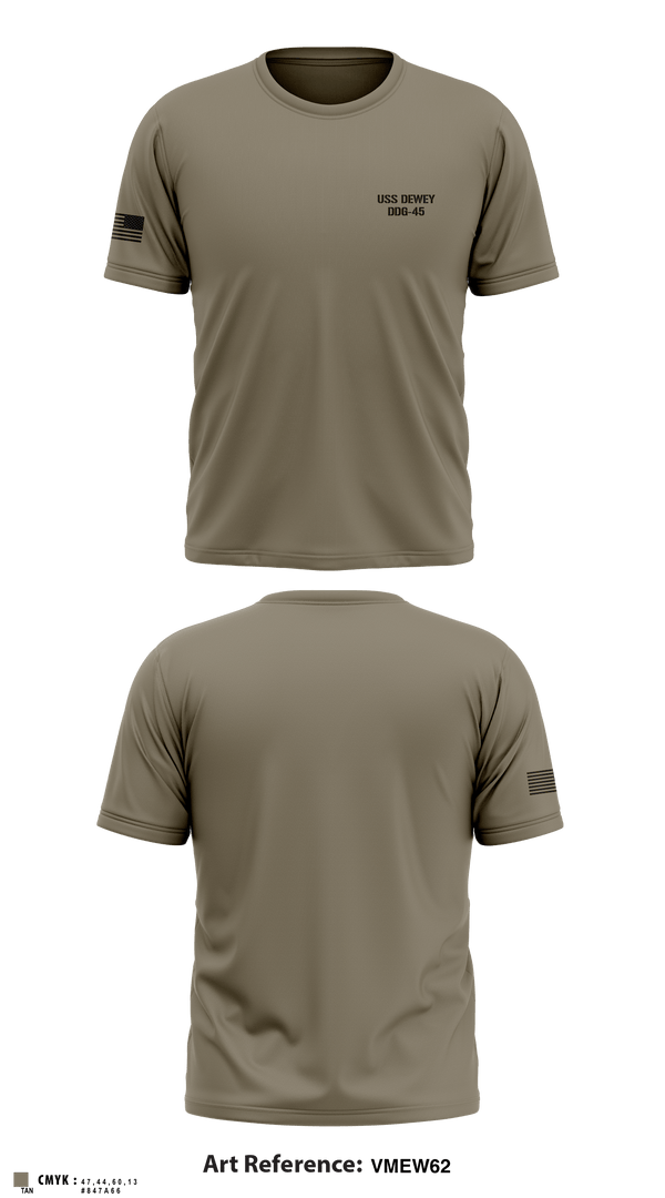 Short Sleeve Performance Shirt, USS DEWEY DDG-45, , Teamtime, Team time, sublimation, custom sports apparel, team uniforms, spirit wear, spiritwear, sports uniforms, custom shirts, team store, custom team store, fundraiser sports, apparel fundraiser