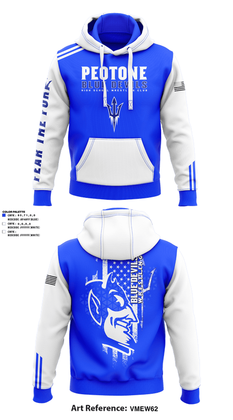 Hoodie, Peotone Blue Devils, Wrestling, Teamtime, Team time, sublimation, custom sports apparel, team uniforms, spirit wear, spiritwear, sports uniforms, custom shirts, team store, custom team store, fundraiser sports, apparel fundraiser
