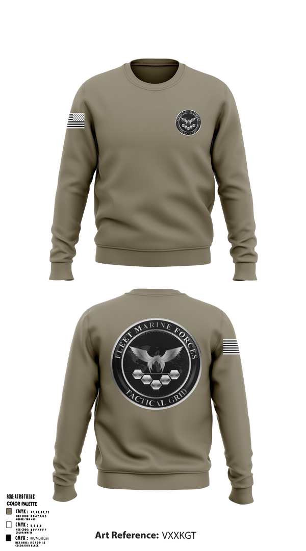 Crew Neck Sweatshirt, , Marines, Teamtime, Team time, sublimation, custom sports apparel, team uniforms, spirit wear, spiritwear, sports uniforms, custom shirts, team store, custom team store, fundraiser sports, apparel fundraiser