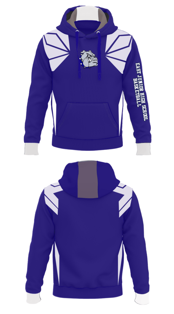 Hoodie, East Junior High School Basketball, Men's Basketball, Teamtime, Team time, sublimation, custom sports apparel, team uniforms, spirit wear, spiritwear, sports uniforms, custom shirts, team store, custom team store, fundraiser sports, apparel fundraiser