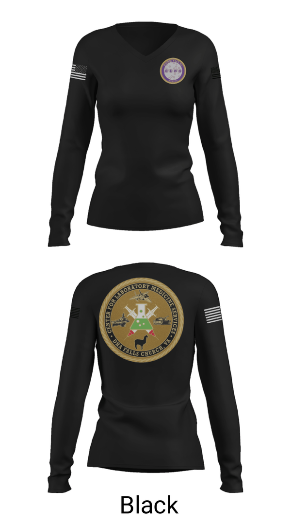 Women's Long Sleeve Vneck Shirt, , Air Force, Teamtime, Team time, sublimation, custom sports apparel, team uniforms, spirit wear, spiritwear, sports uniforms, custom shirts, team store, custom team store, fundraiser sports, apparel fundraiser