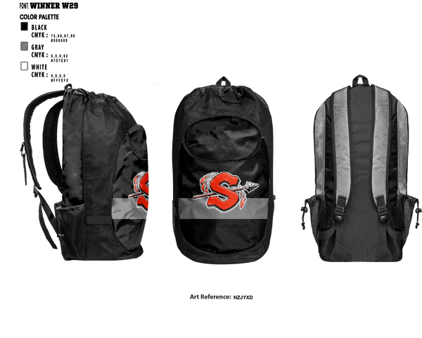 Gear Bag, Sandwich High School, Spirit Store, Teamtime, Team time, sublimation, custom sports apparel, team uniforms, spirit wear, spiritwear, sports uniforms, custom shirts, team store, custom team store, fundraiser sports, apparel fundraiser
