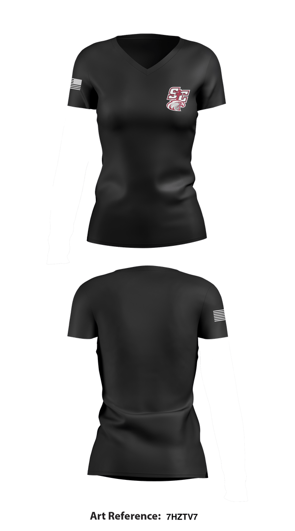 Women's Short Sleeve Vneck Shirt, Santiam Christian School Wrestling, Wrestling, Teamtime, Team time, sublimation, custom sports apparel, team uniforms, spirit wear, spiritwear, sports uniforms, custom shirts, team store, custom team store, fundraiser sports, apparel fundraiser