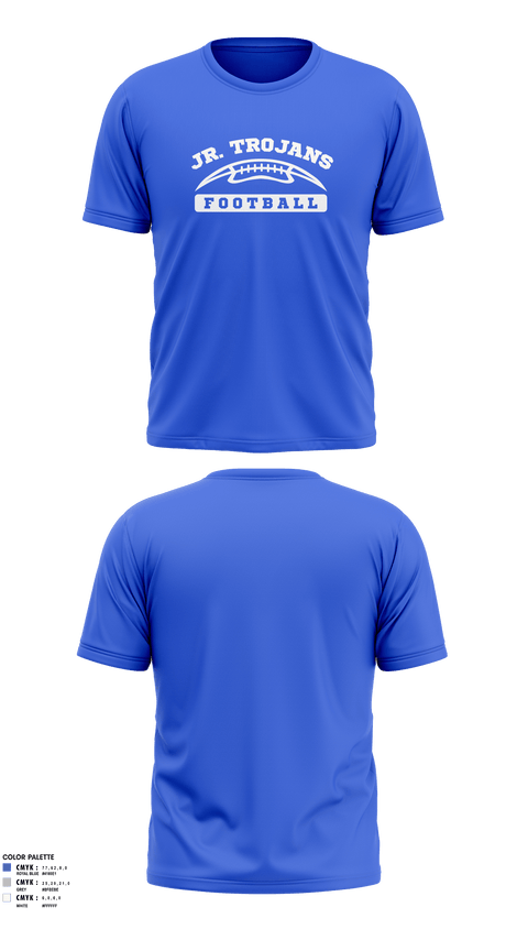 Short Sleeve Performance Shirt, Orland Jr Trojans Football, Football, Teamtime, Team time, sublimation, custom sports apparel, team uniforms, spirit wear, spiritwear, sports uniforms, custom shirts, team store, custom team store, fundraiser sports, apparel fundraiser