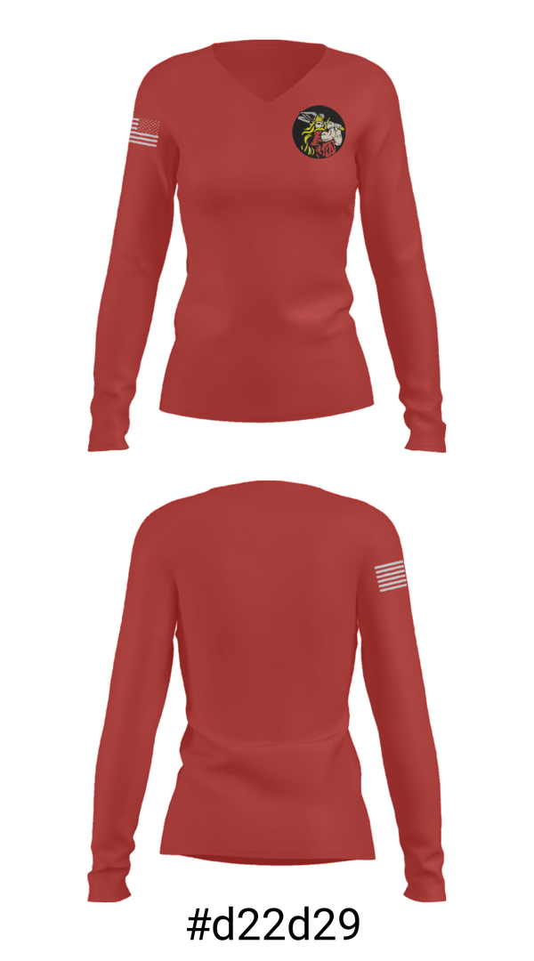 Women's Long Sleeve Vneck Shirt, Huntington North High School Bowling, Bowling, Teamtime, Team time, sublimation, custom sports apparel, team uniforms, spirit wear, spiritwear, sports uniforms, custom shirts, team store, custom team store, fundraiser sports, apparel fundraiser