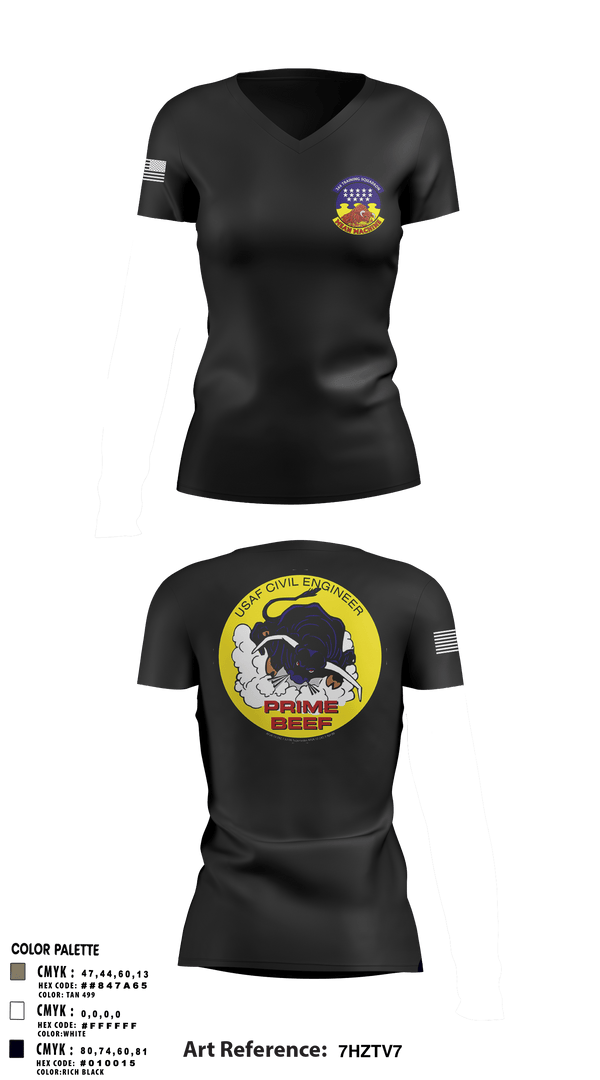 Women's Short Sleeve Vneck Shirt, 366 TRS, Air Force, Teamtime, Team time, sublimation, custom sports apparel, team uniforms, spirit wear, spiritwear, sports uniforms, custom shirts, team store, custom team store, fundraiser sports, apparel fundraiser