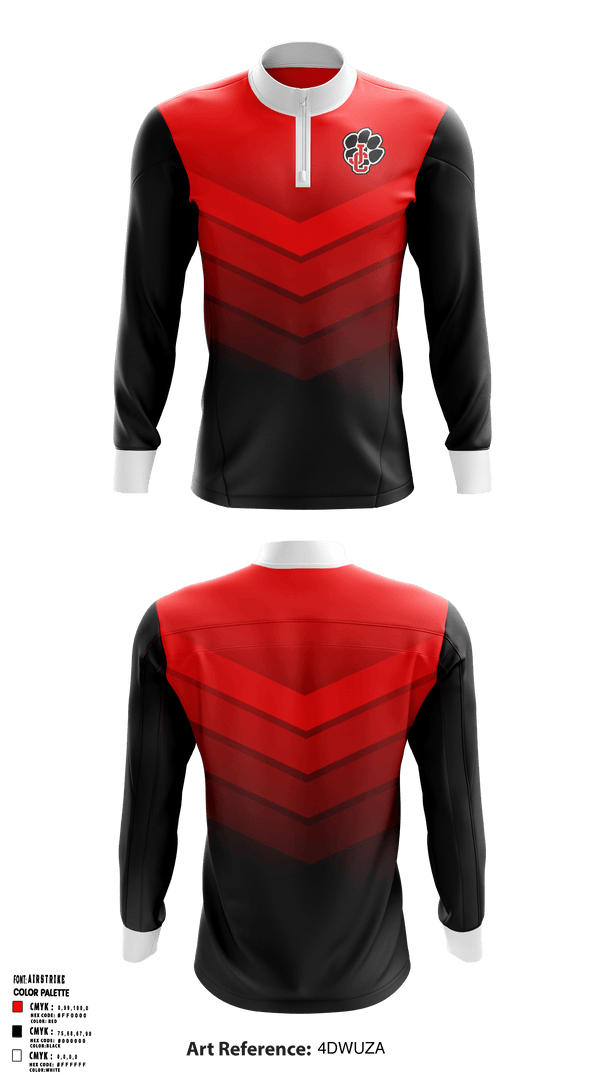 Quarter Zip Jacket, Jackson Co Wrestling Club, Wrestling, Teamtime, Team time, sublimation, custom sports apparel, team uniforms, spirit wear, spiritwear, sports uniforms, custom shirts, team store, custom team store, fundraiser sports, apparel fundraiser