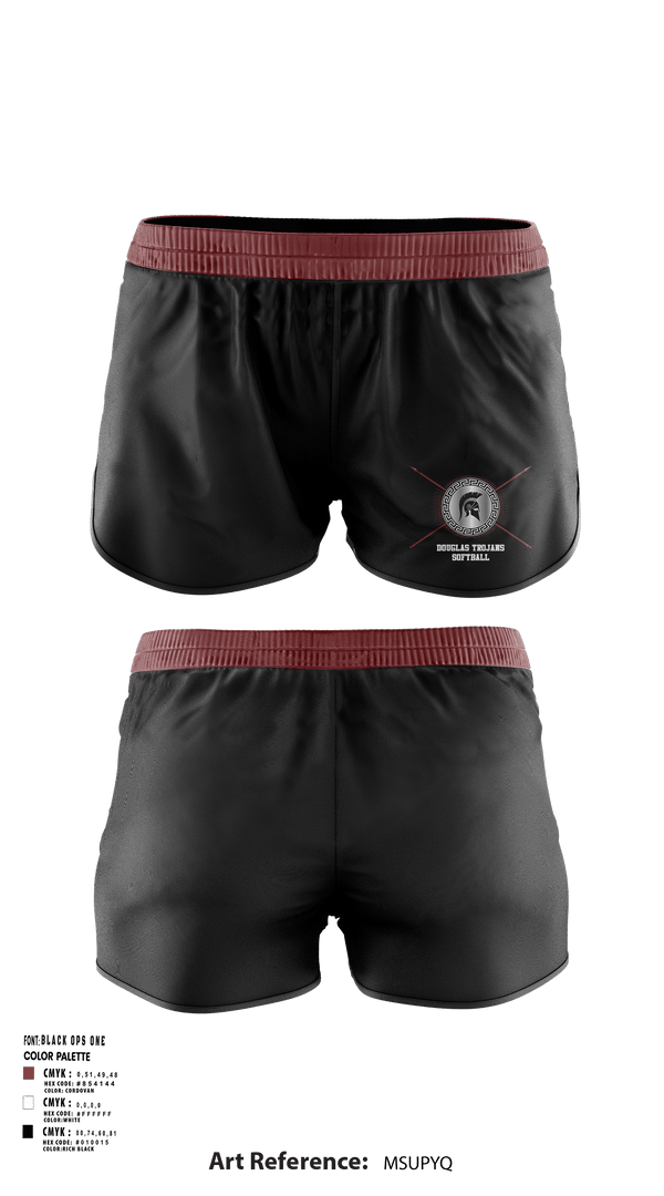 Track Shorts, Douglas High School Softball, Softball, Teamtime, Team time, sublimation, custom sports apparel, team uniforms, spirit wear, spiritwear, sports uniforms, custom shirts, team store, custom team store, fundraiser sports, apparel fundraiser