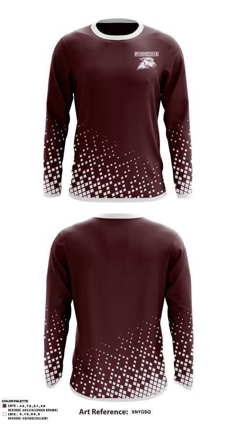 Long Sleeve Performance Shirt, Pleasantville High School Swimming, Swimming, Teamtime, Team time, sublimation, custom sports apparel, team uniforms, spirit wear, spiritwear, sports uniforms, custom shirts, team store, custom team store, fundraiser sports, apparel fundraiser