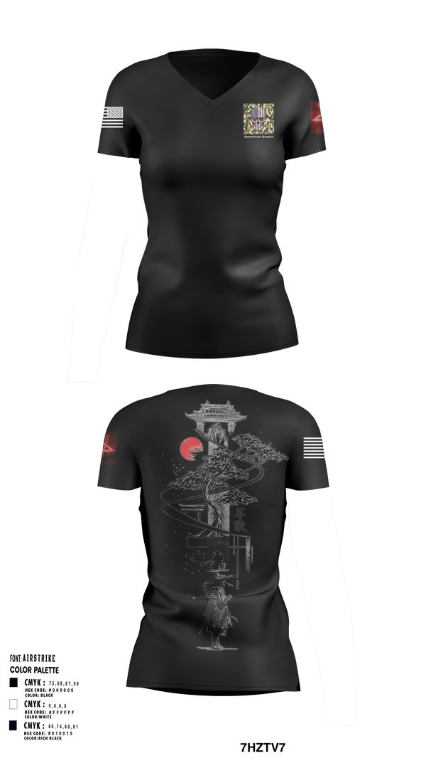 Women's Short Sleeve Vneck Shirt, American Gamer, Army, Teamtime, Team time, sublimation, custom sports apparel, team uniforms, spirit wear, spiritwear, sports uniforms, custom shirts, team store, custom team store, fundraiser sports, apparel fundraiser
