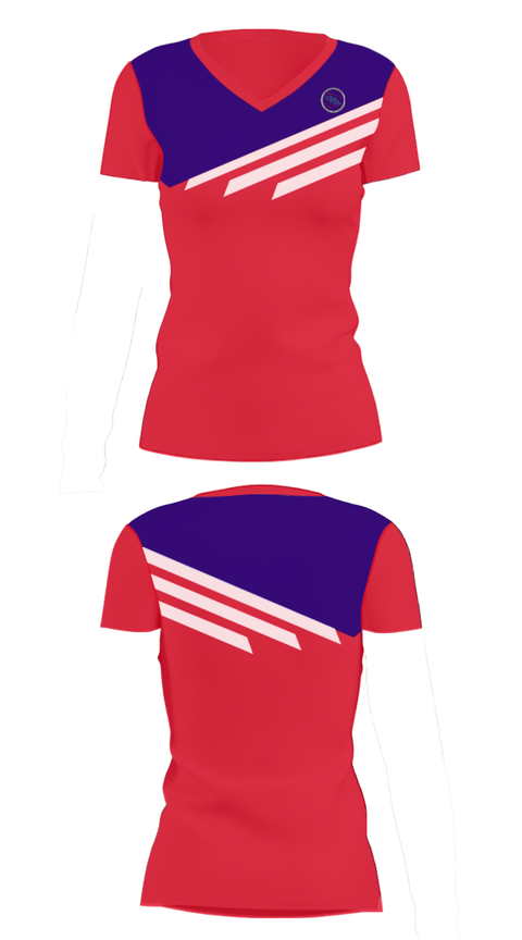 Women's Short Sleeve Vneck Shirt, Owego Free Academy Football, Football, Teamtime, Team time, sublimation, custom sports apparel, team uniforms, spirit wear, spiritwear, sports uniforms, custom shirts, team store, custom team store, fundraiser sports, apparel fundraiser
