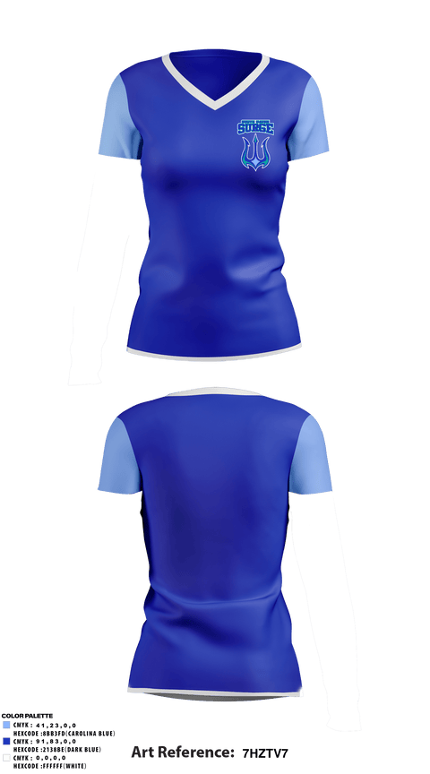 Women's Short Sleeve Vneck Shirt, South Haven Surge, Baseball, Teamtime, Team time, sublimation, custom sports apparel, team uniforms, spirit wear, spiritwear, sports uniforms, custom shirts, team store, custom team store, fundraiser sports, apparel fundraiser