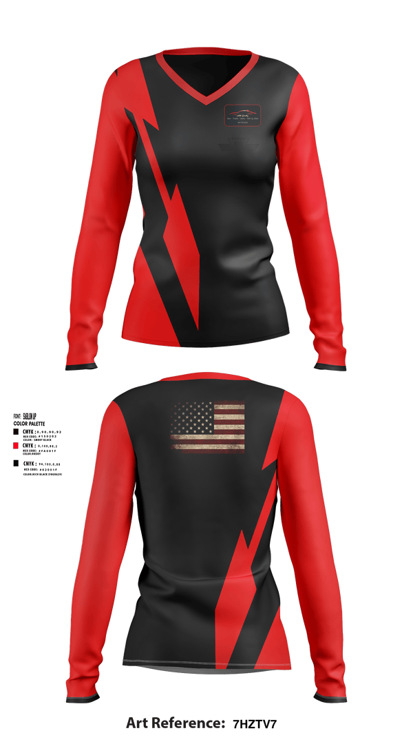 Women's Long Sleeve Vneck Shirt, Vitalii Detailing, , Teamtime, Team time, sublimation, custom sports apparel, team uniforms, spirit wear, spiritwear, sports uniforms, custom shirts, team store, custom team store, fundraiser sports, apparel fundraiser
