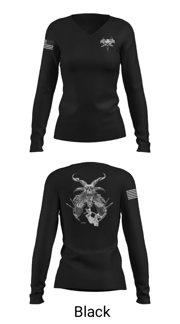 Women's Long Sleeve Vneck Shirt, , National Guard, Teamtime, Team time, sublimation, custom sports apparel, team uniforms, spirit wear, spiritwear, sports uniforms, custom shirts, team store, custom team store, fundraiser sports, apparel fundraiser