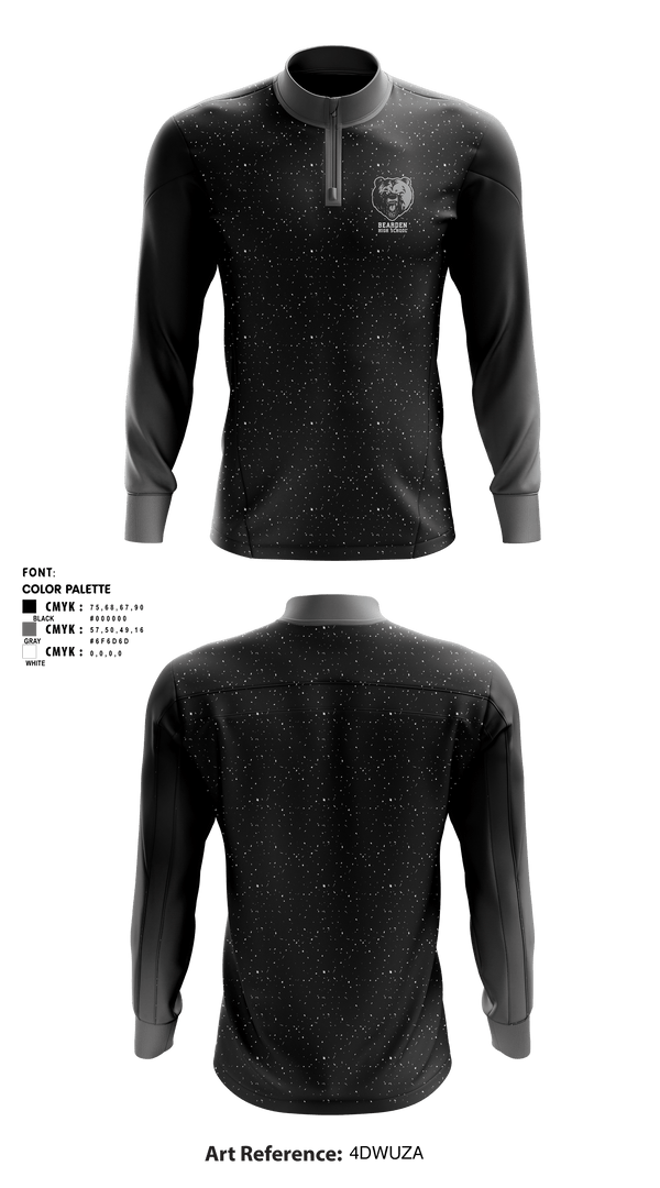 Quarter Zip Jacket, Bearden Junior High School, Spirit Store, Teamtime, Team time, sublimation, custom sports apparel, team uniforms, spirit wear, spiritwear, sports uniforms, custom shirts, team store, custom team store, fundraiser sports, apparel fundraiser