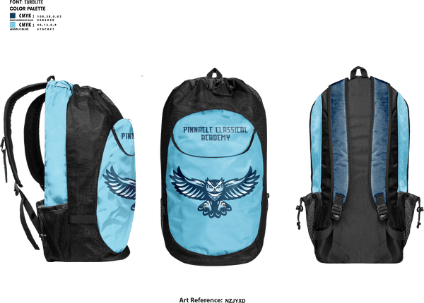 Gear Bag, Pinnacle Classical Academy, Spirit Store, Teamtime, Team time, sublimation, custom sports apparel, team uniforms, spirit wear, spiritwear, sports uniforms, custom shirts, team store, custom team store, fundraiser sports, apparel fundraiser